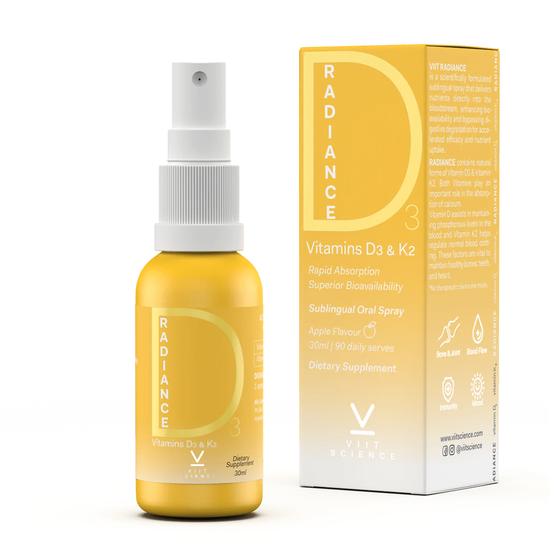 VIIT Science Radiance Vitamin D3 Oral Spray 30ml