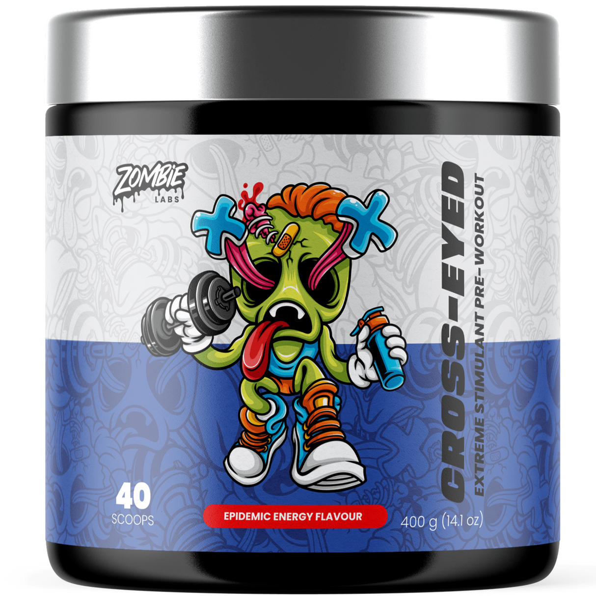 Zombie Labs Cross-Eyed Extreme Stim + Beta Alanine Epedemic Energy