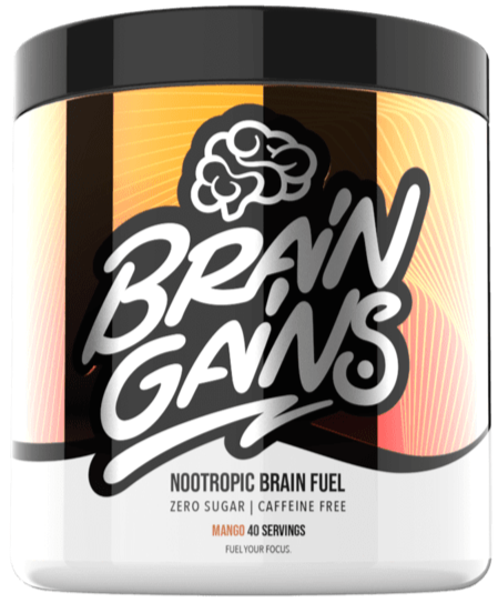 Brain Gains Switch-On Nootropic Brain Fuel - Non Stim Mango