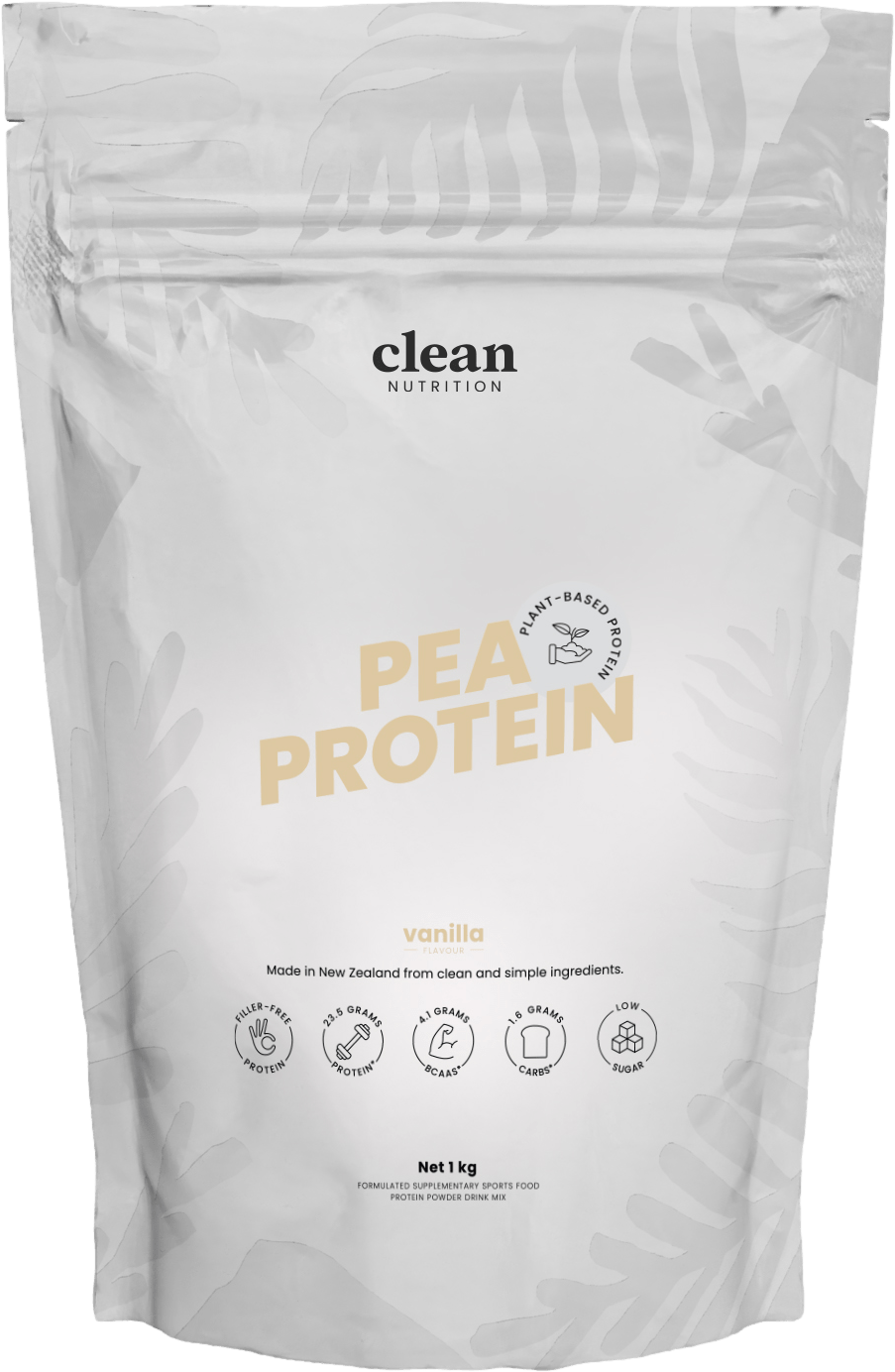 Clean Nutrition Pea Protein 1kg Vanilla