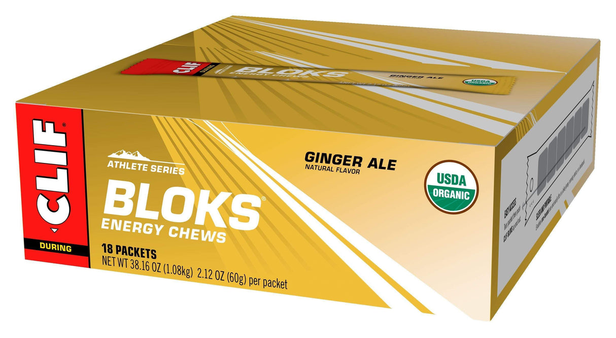 Clif Bloks Energy Chews Ginger Ale / 18 Box