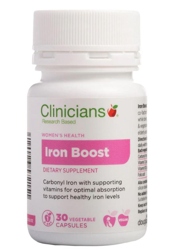 Clinicians Iron Boost 30 Caps