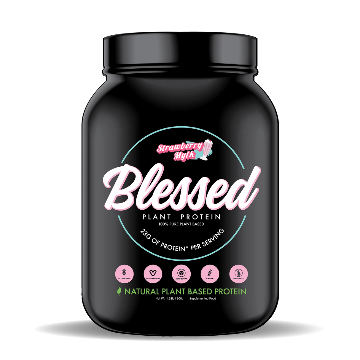 EHP Labs Blessed Protein 1lb Strawberry Mylk