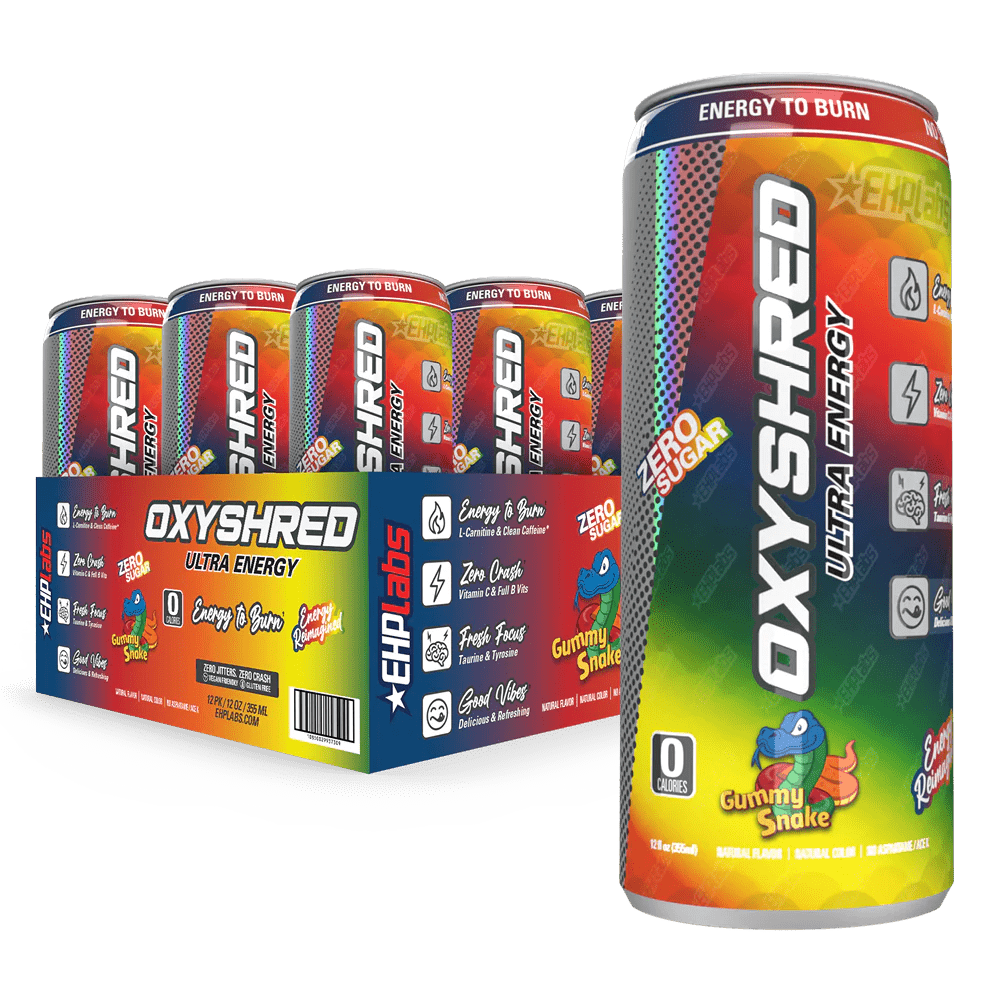 EHP Labs OxyShred Ultra Energy RTD Cans Gummy Snake / 12 Pack