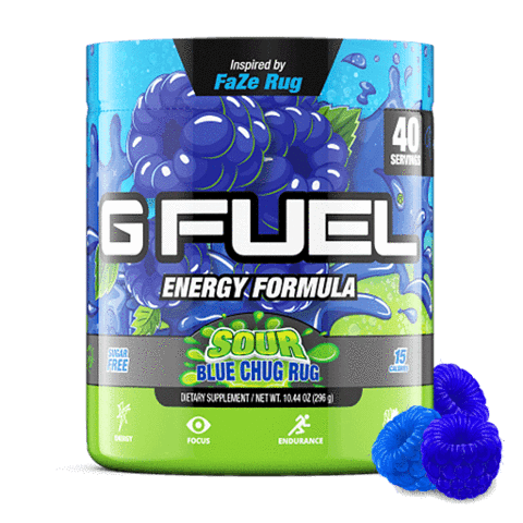 G Fuel Energy Formula Sour Blue Chug Rug