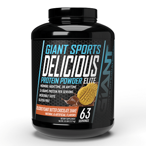 Giant Sports Delicious Protein Elite 5lb Choc. Peanut Butter