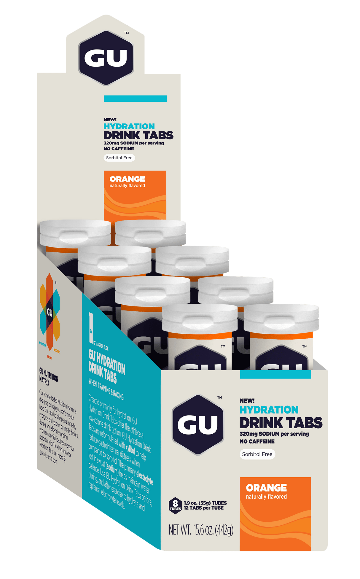 GU Hydration Drink Tabs Orange / 8 Tubes (Value Box)