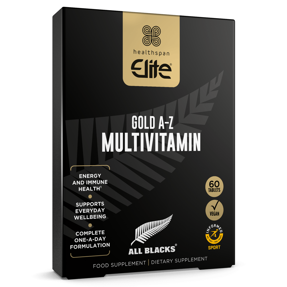 Healthspan Elite All Blacks Gold A-Z MultiVitamin