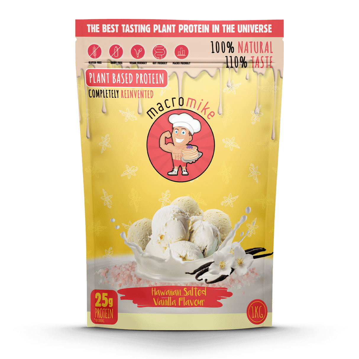 Macro Mike Protein 1kg Hawaiian Salted Vanilla