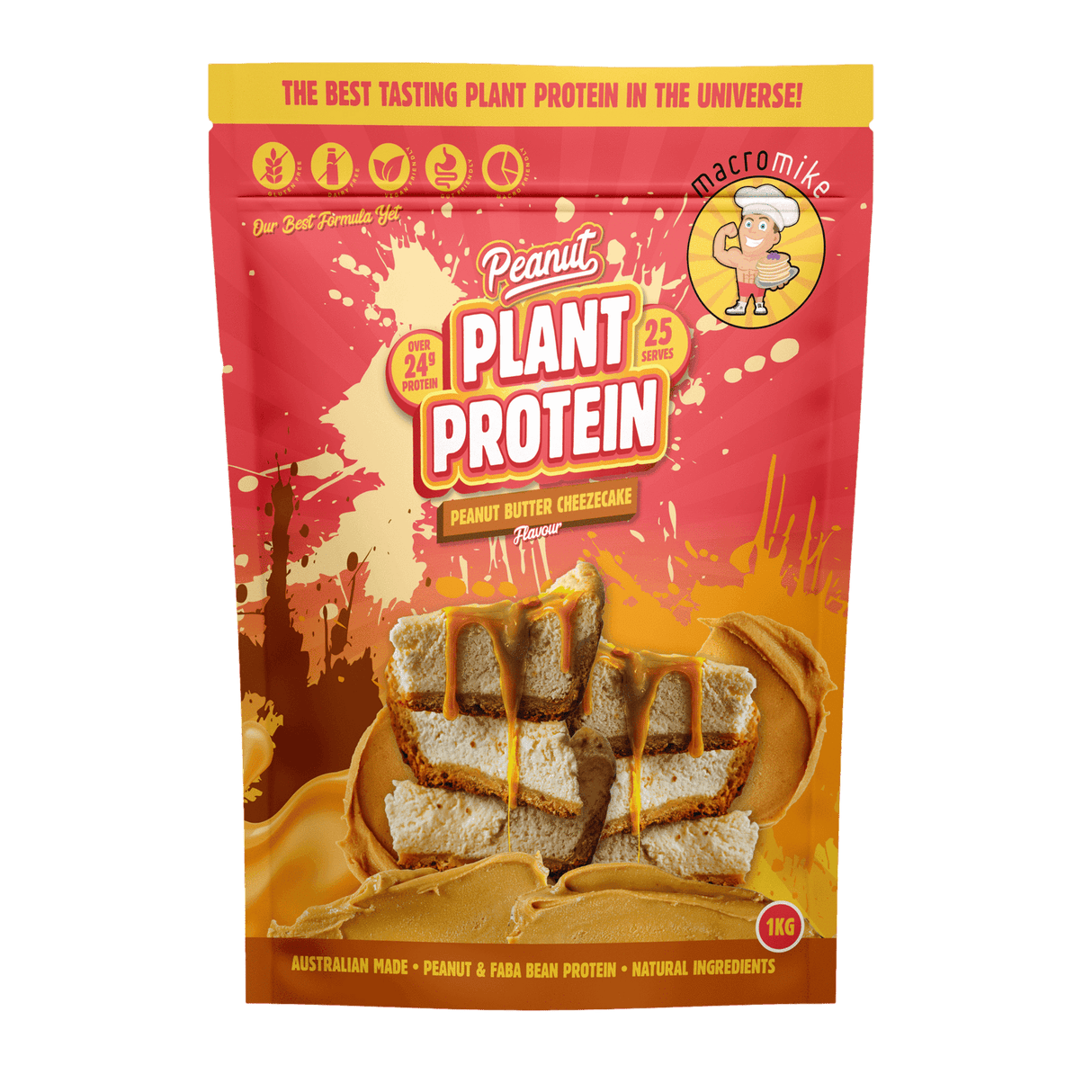 Macro Mike Protein 1kg Peanut Butter Cheezecake
