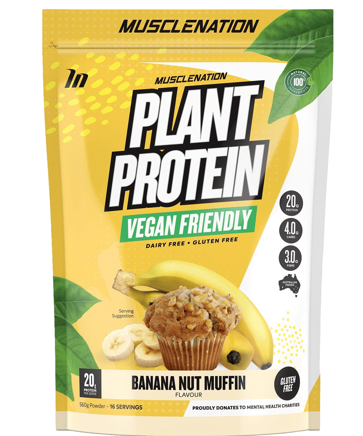 Muscle Nation Plant Protein Banana Nut Muffin