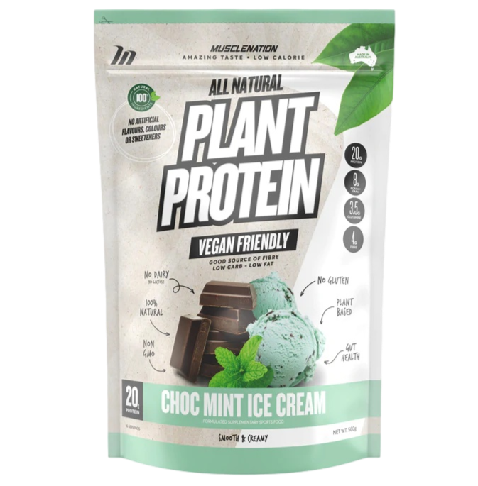 Muscle Nation Plant Protein Choc Mint Ice Cream