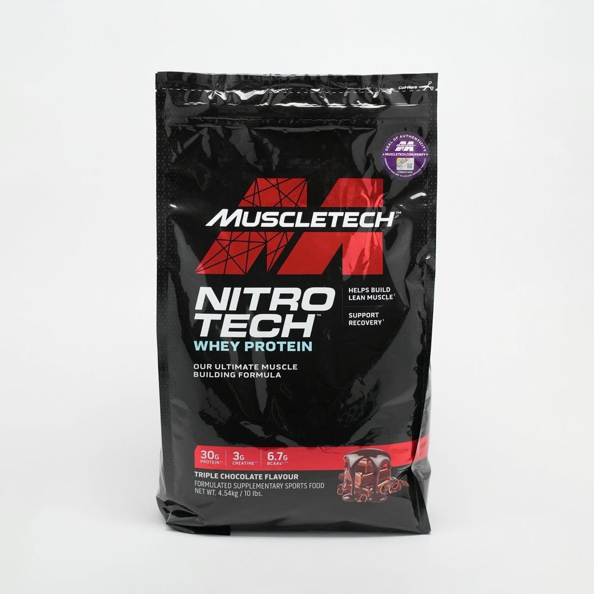 MuscleTech Nitro Tech Whey Protein 10lb Chocolate