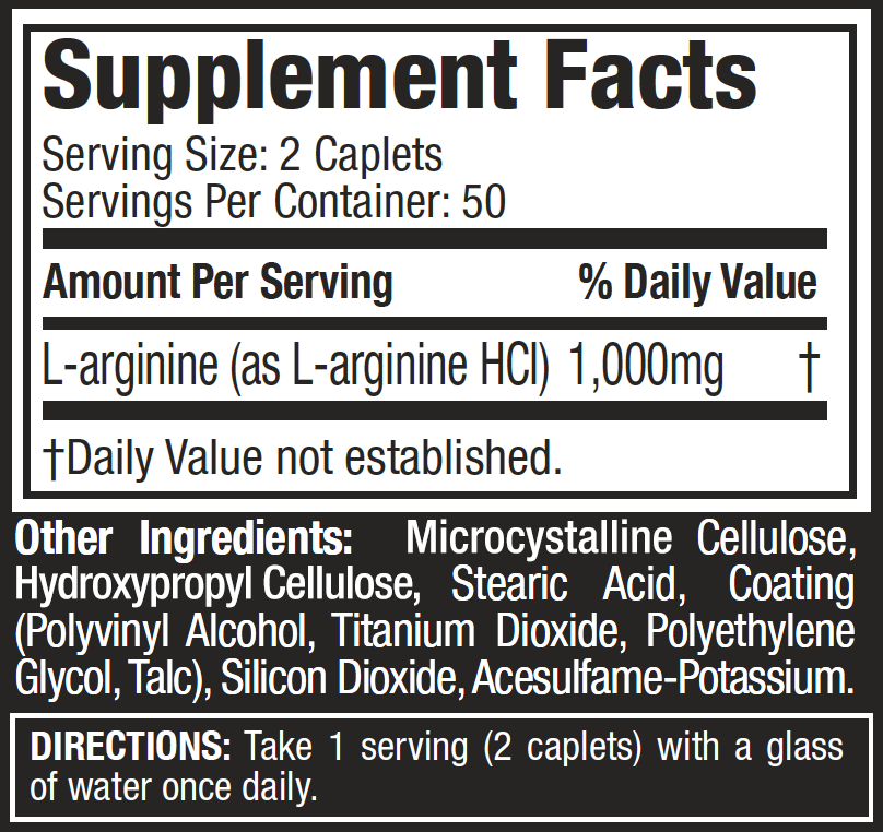 Muscletech Platinum 100% L-Arginine 100cap