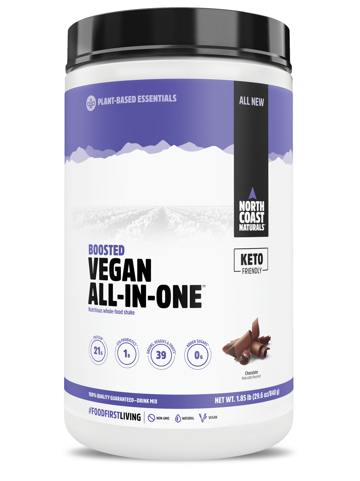 North Coast Naturals Boosted Vegan All-In-One 840g