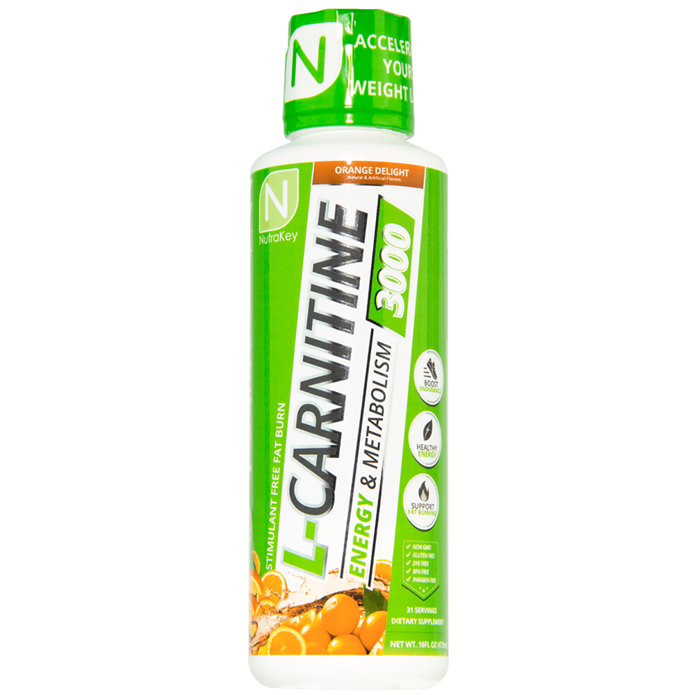 NutraKey L-Carnitine 3000 Orange Delight