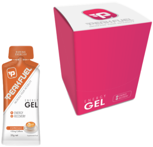 Peakfuel Energy Gels 35g 16 Box Espresso - (30mg Caffeine)