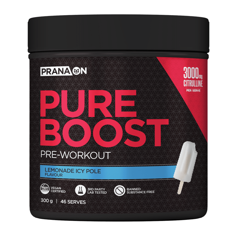 PranaOn Pure Boost Pre-Workout Lemonade Icy