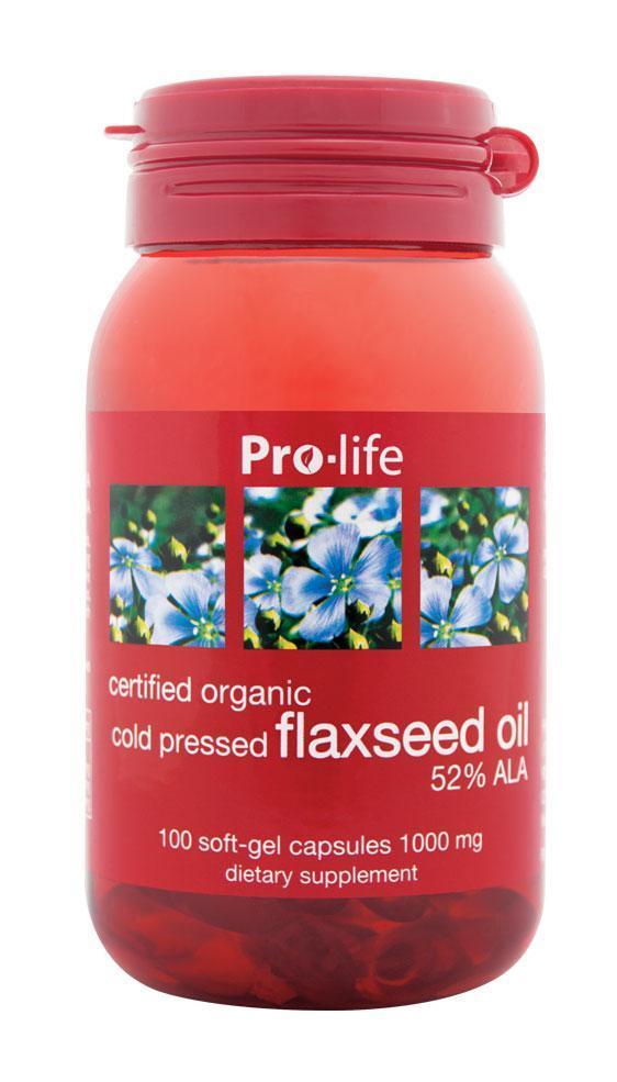 Pro-Life Flaxseed Oil Caps 100 caps