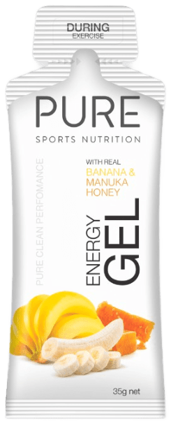PURE Energy Gels Box of 24 Banana & Manuka