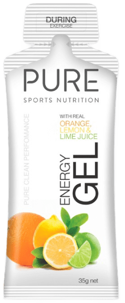 PURE Energy Gels Box of 24 Orange Lemon Lime