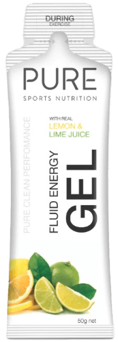Pure Fluid Energy Gels Box 18 Lemon Lime