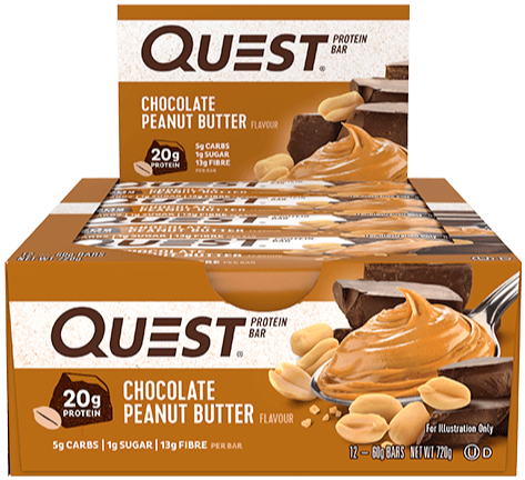 Quest Protein Bars Box of 12 Choc. Peanut Butter