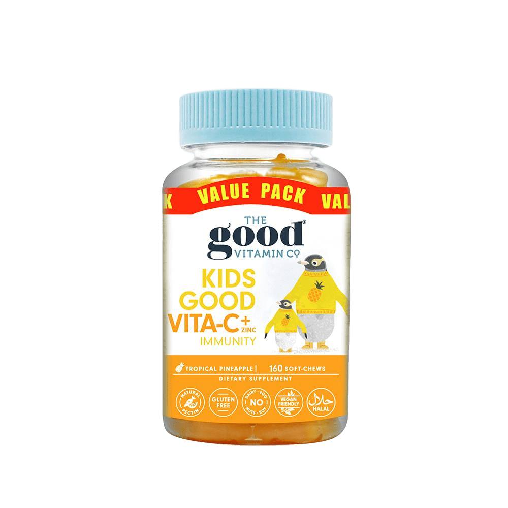 The Good Vitamin Co Kids Good Vita-C + Zinc Immunity 160 Soft Chews - Value Pack
