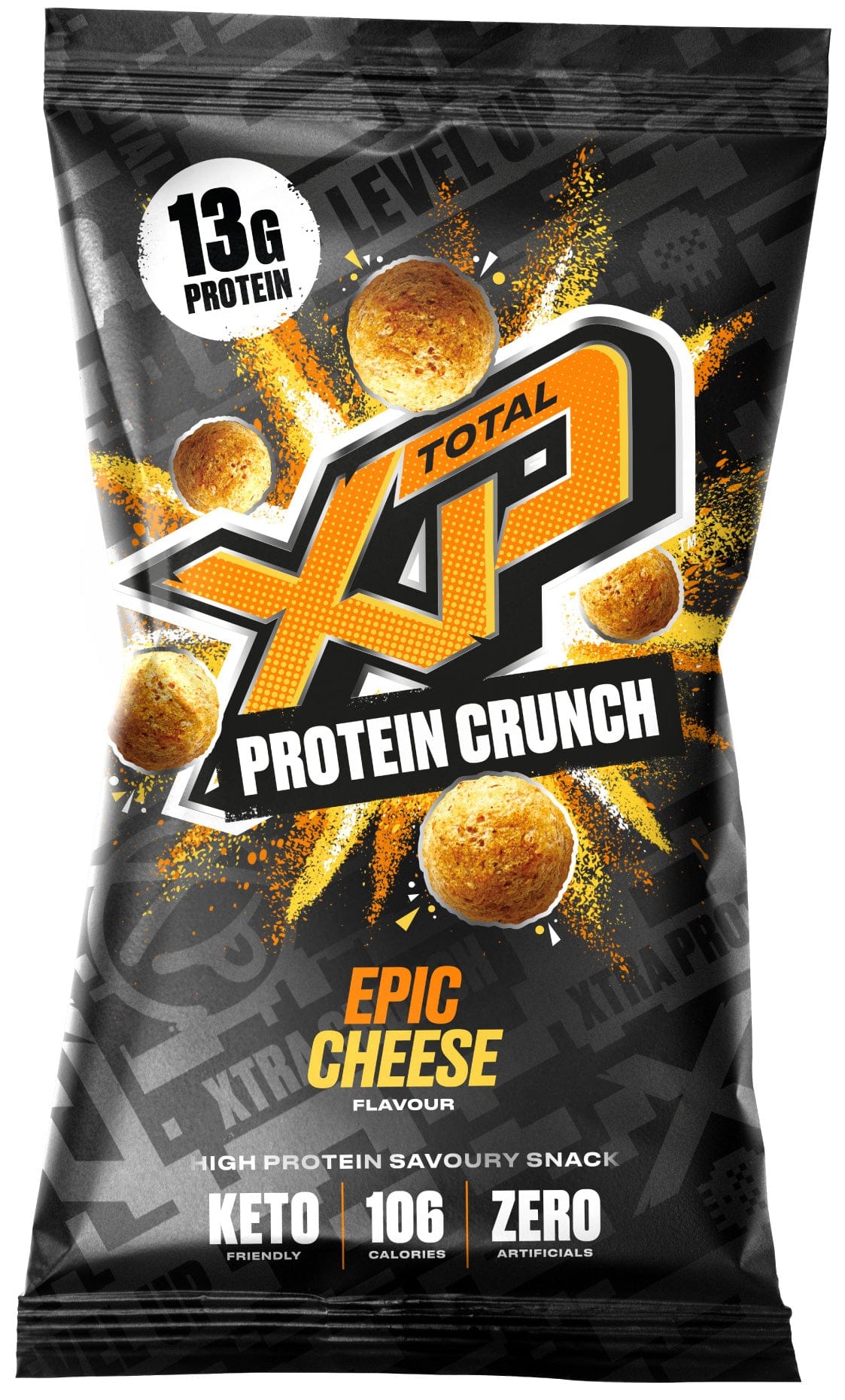 TOTAL XP Protein Crunch Snacks Box of 12 / Epic Cheese