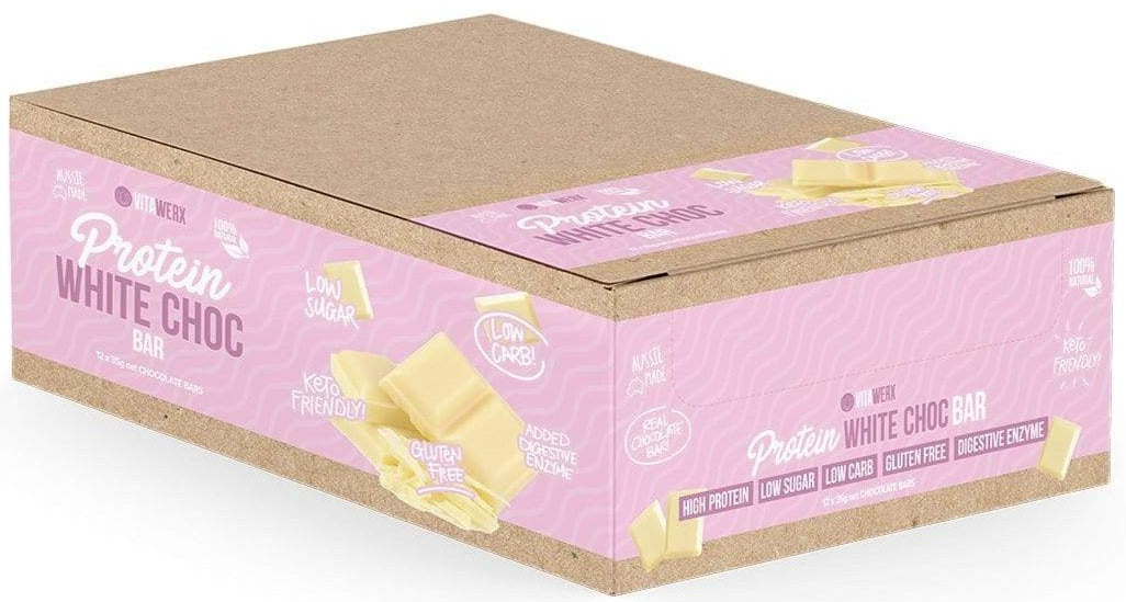 Vitawerx White Choc Bar 35g 12 box White Choc