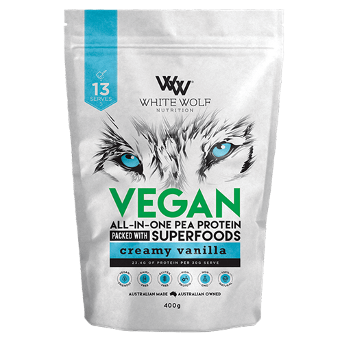 White Wolf Nutrition Vegan All In One Protein Blend 400g / Vanilla