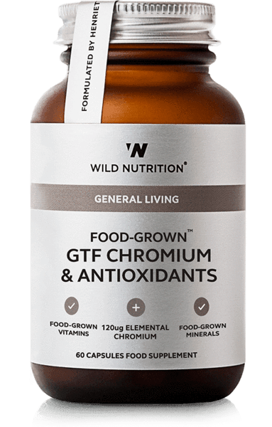 Wild Nutrition Food-Grown GTF Chromium & Antioxidants 60 caps