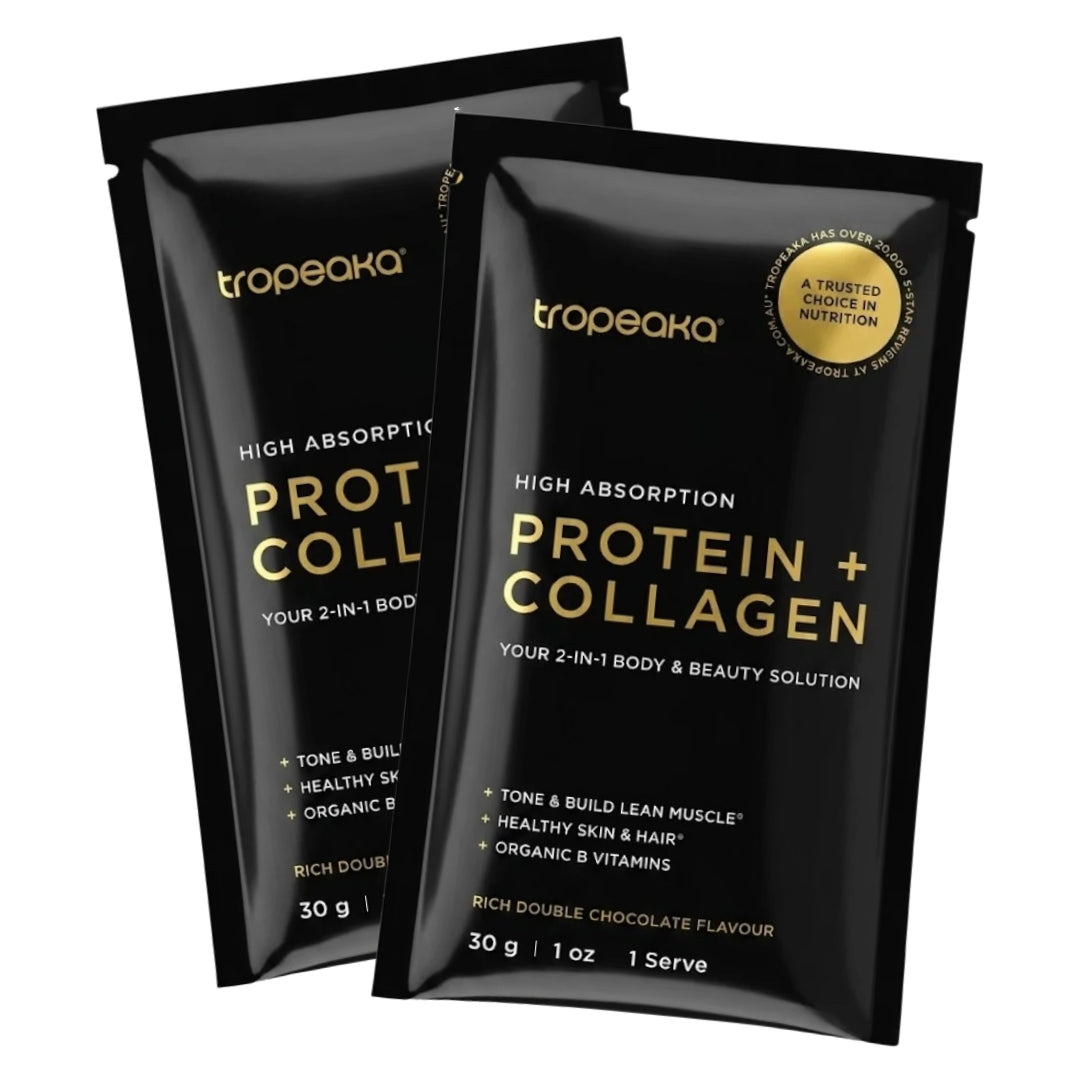2x Tropeaka Bio-Plant Protein + Collagen Samples (Random Flavours) *Gift*