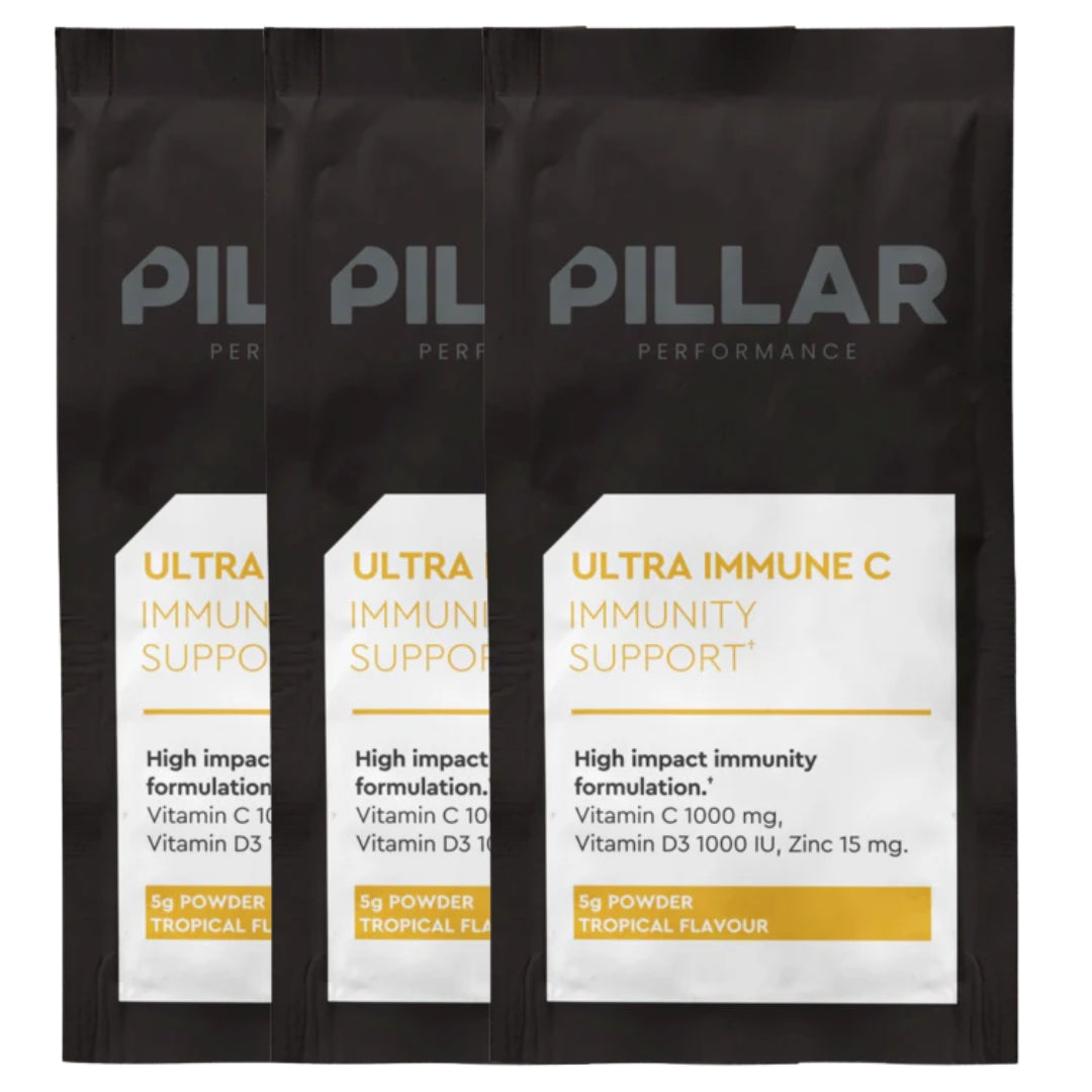 3x Pillar Performance Ultra Immune C Single Serve *Gift*