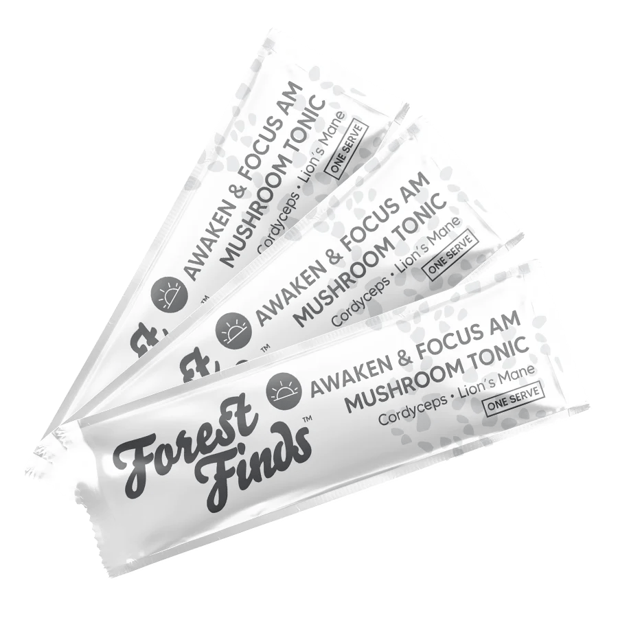 3x Forest Finds AM Mushroom Tonic Sample Pack *Gift*