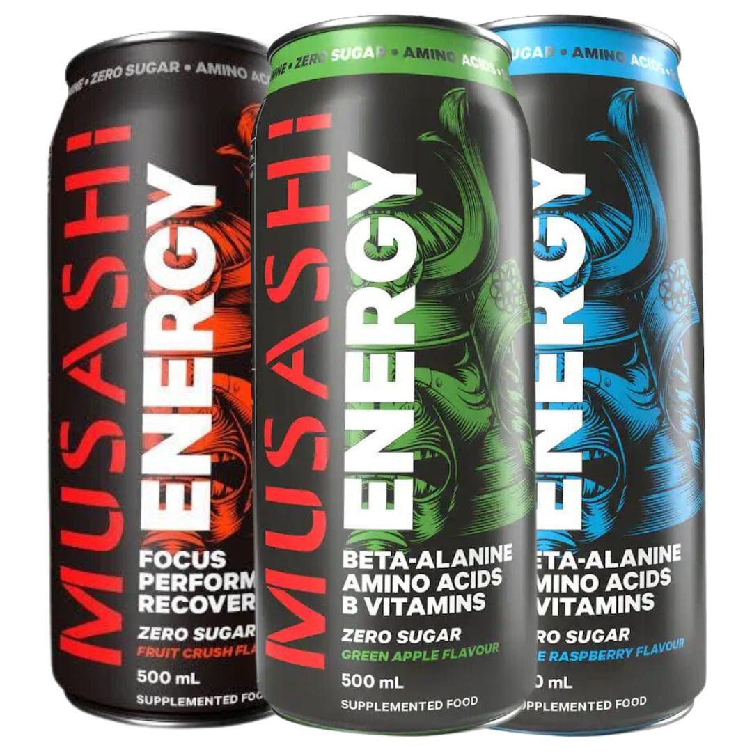 3x Musashi Energy Drink Cans (Random Flavours) *Gift*