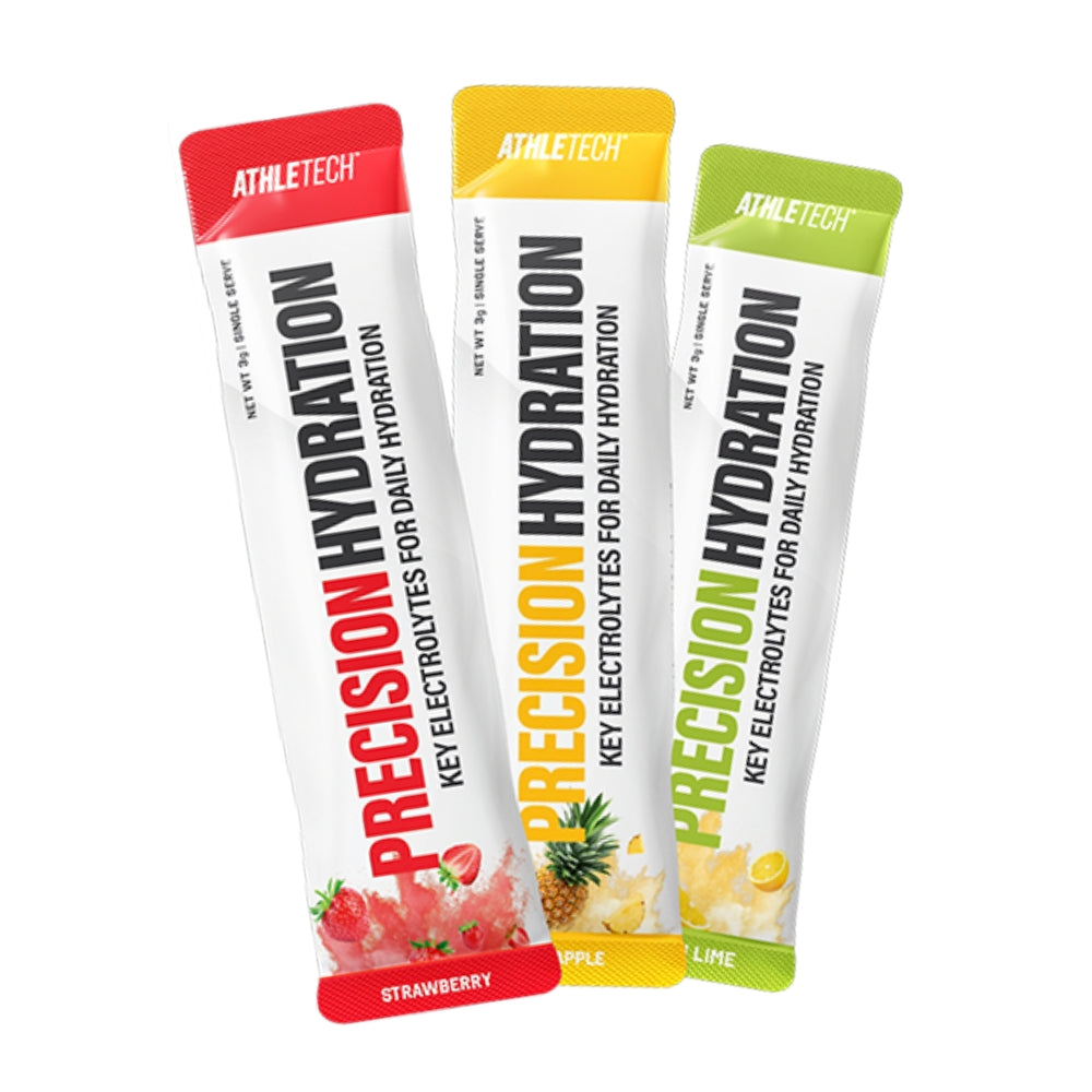 3x Athletech Precision Hydration Powder Sachets (1x Each Flavour) *Gift*