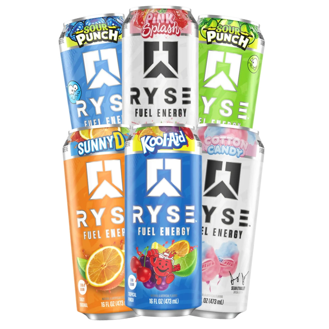 6x Ryse Fuel Energy Drink RTDs (Random Flavour) *Gift*