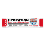Hydration supplement stick pack on a white background
