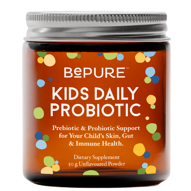 BePure Kids Daily Probiotic container on a white background