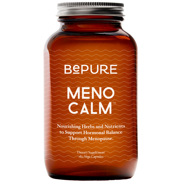 Bepure Meno Calm supplement bottle on a white background