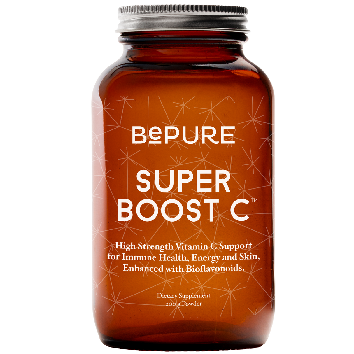 Bepure Super Boost C supplement bottle on a white background