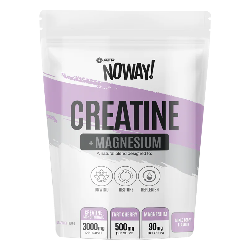 ATP Noway Creatine Magnesium supplement packaging on a white background