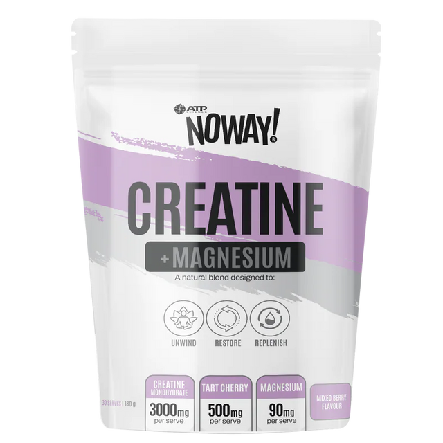 ATP Noway Creatine Magnesium supplement packaging on a white background
