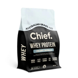 Chief Whey Protein package in creamy vanilla flavor on a white background