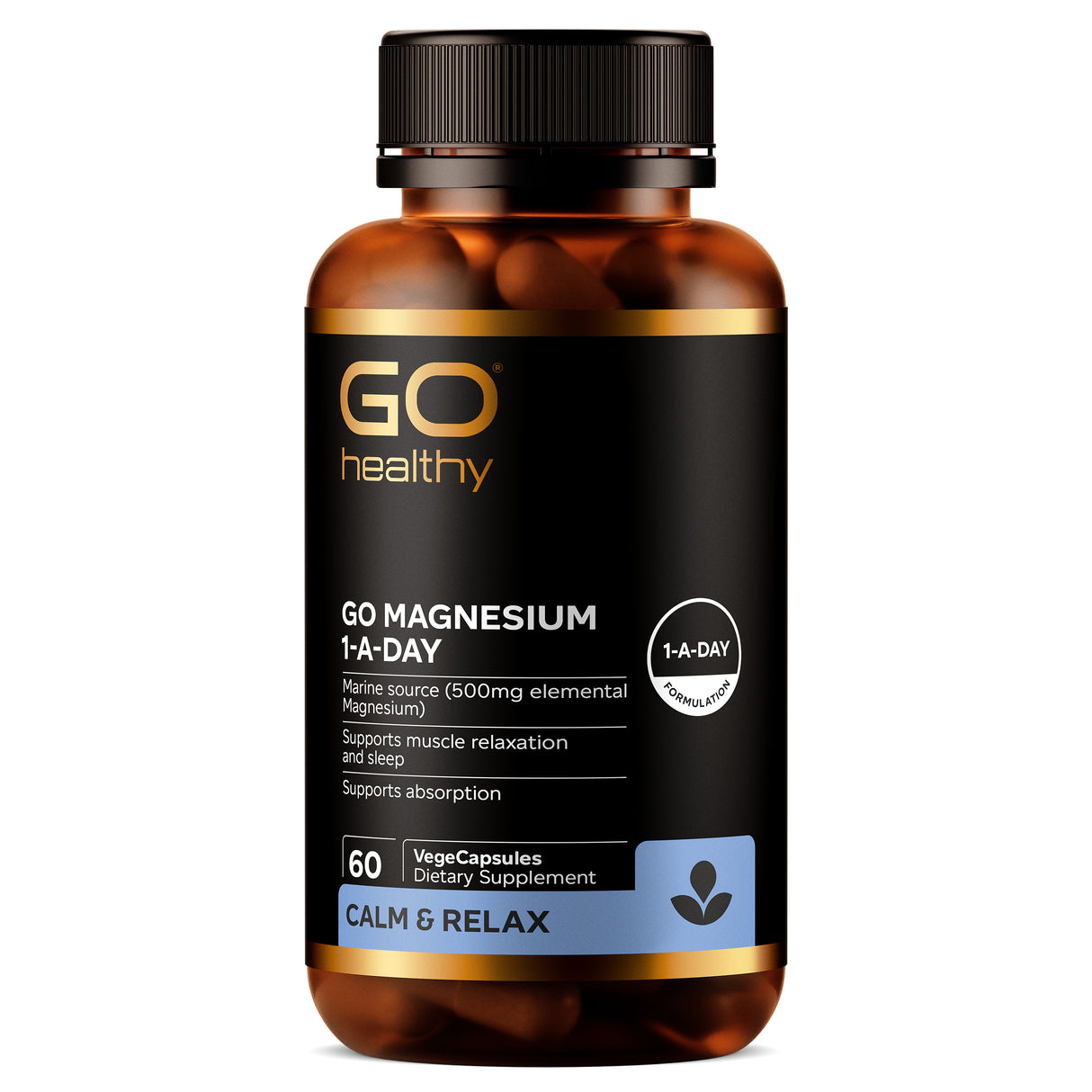 GO Healthy Magnesium 1-A-Day 60 Caps