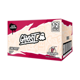 Box of Ghost Creaming Soda energy drinks with 12 packs on a white background