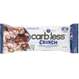 Horleys carb less Crunch Chocolate Peanut protein bar packaging on a white background