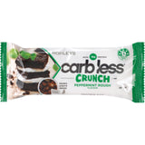 Horleys carb less Crunch Peppermint Rough flavor bar packaging on a white background