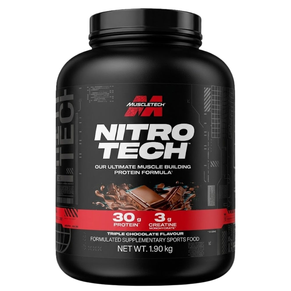 MuscleTech Nitro Tech Whey Protein Powder 4lb